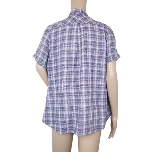 Woolrich Purple Plaid Button up Shirt - Picture 2 of 3